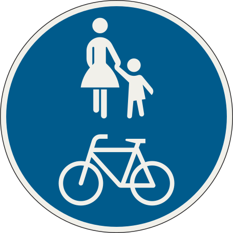 znacka Spolocna cesticka pre chodcov a cyklistov