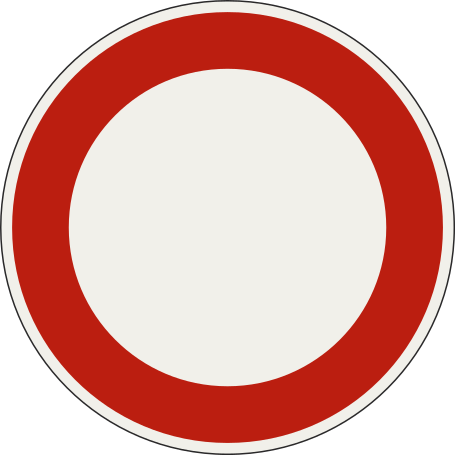 znacka Zakaz vjazdu pre vsetky vozidla