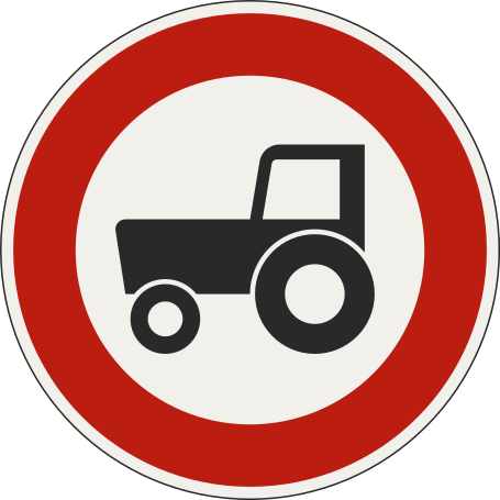 znacka Zakaz vjazdu pre zvlastne motorove vozidla