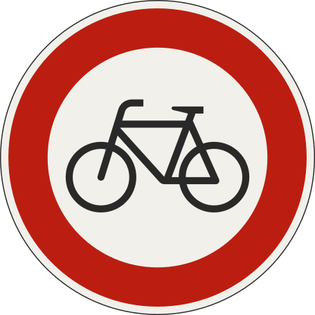 znacka Zakaz vjazdu pre bicykle