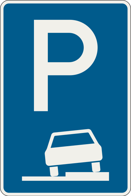znacka Parkovanie na chodniku