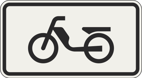 dodatková tabuľka Platí pre (mopedy)