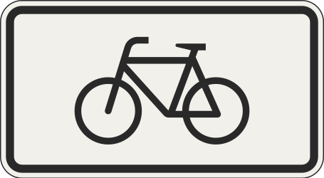 dodatková tabuľka Platí pre (bicykle)