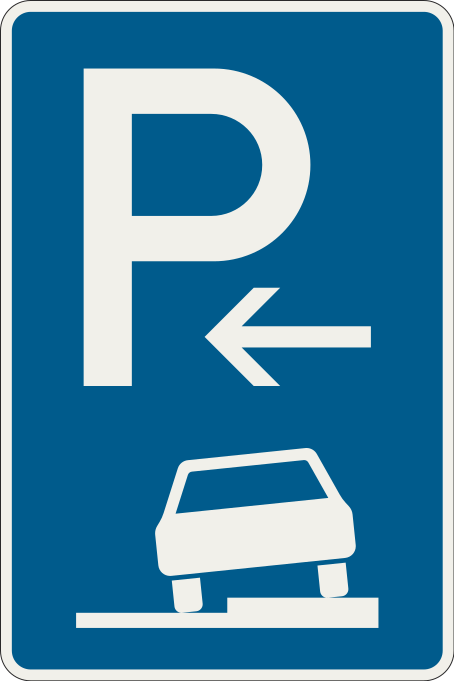 Parkovanie na chodníku (čiastočne)