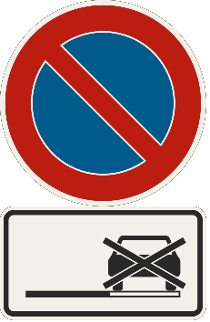 zákaz státia + obmedzenie parkovania na krajnici
