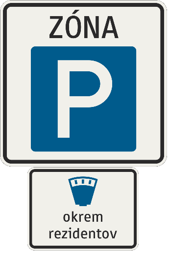 parkovacia zóna + platené parkovanie