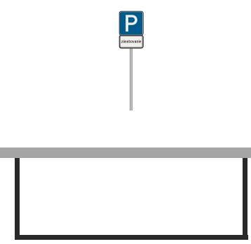 Parkovacie miesta (s obmedzením – pozdĺžne)