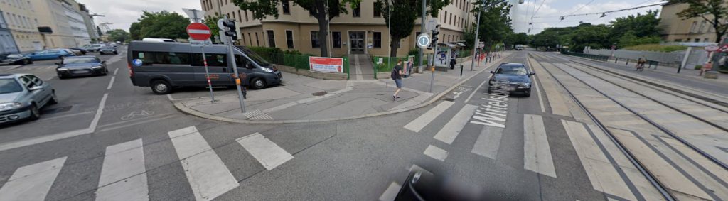 križovatka Wittelsbachstraße - Böcklinstraße, Viedeň, Rakúsko