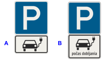 Parkovanie a Platí pre (elektromobily)