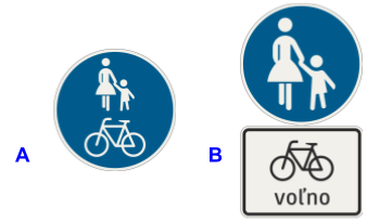 Spoločná cestička pre chodcov a cyklistov, Cestička pre chodcov a (Cyklisti) Voľno